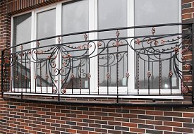 Французский балкон с ковкой, БО-08